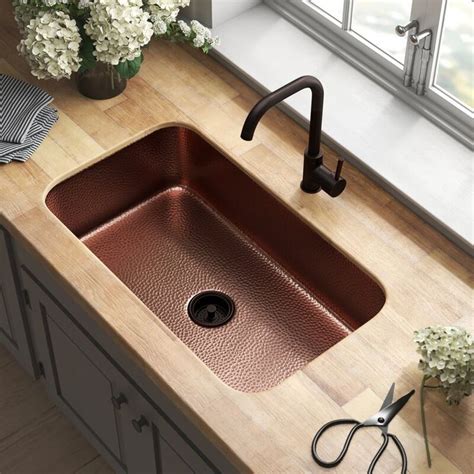 Hammered Copper Undermount Kitchen Sink – Things In The Kitchen