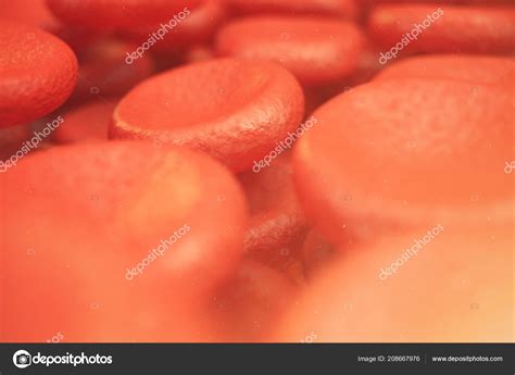 3d illustration red blood cells, responsible for oxygen carrying over ...