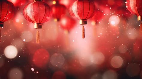 Premium Photo | Lunar New Year holiday background Red Chinese lanterns ...