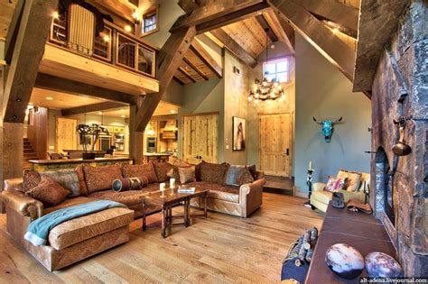 Rustic Mountain Home Interiors – HOMYSTYLE