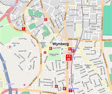 Map of wynberg Cape Town - map of wynberg Cape Town (Western Cape ...