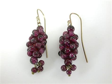 Ruby Cluster Earrings