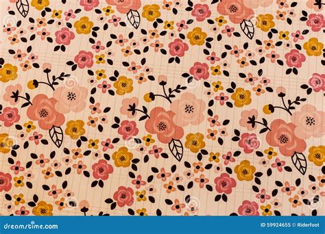 Scrapbook Paper with Flowers As a Background Stock Illustration ...