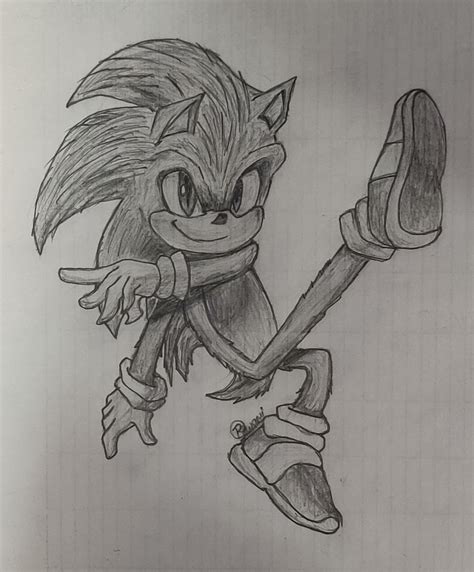 My attempt of drawing SONIC. | Fandom