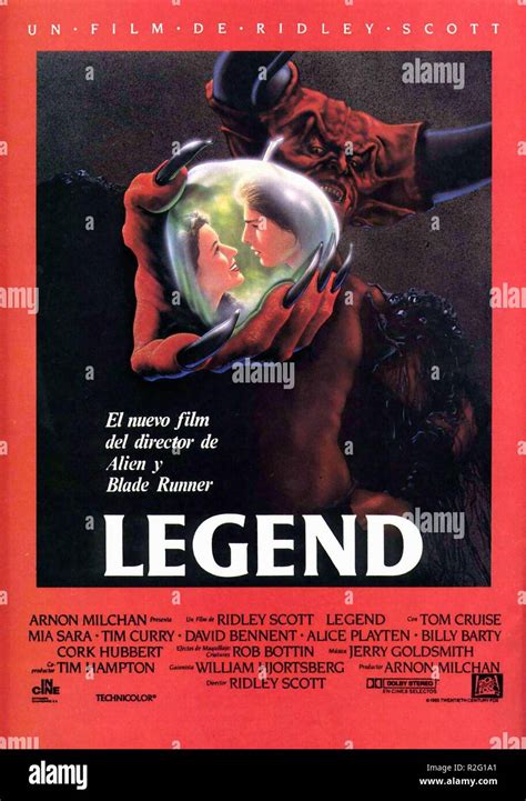 Legend Year : 1985 UK Director : Ridley Scott Movie poster (Esp Stock ...