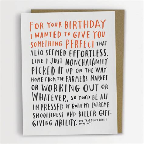 Funny Messages to Put In Birthday Cards Awkward Birthday Card by Emily ...