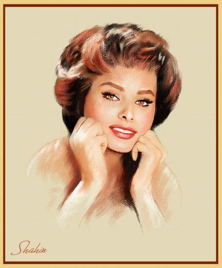 Stars Portraits - Portrait of Sophia Loren by shahin - 9 | Sophia loren ...