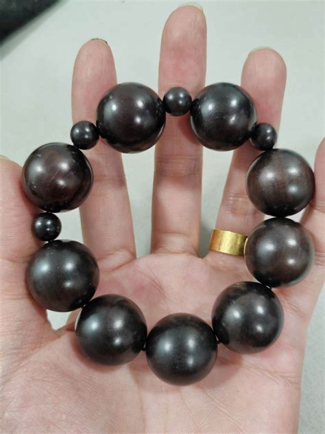 L 17 Gelang Kayu Cendana Hitam 20mm 黑檀木手串 | Lazada