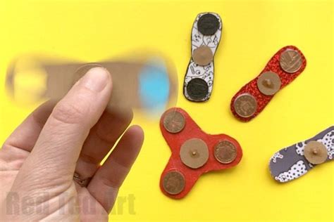 How to Make a Fidget Spinner DIY - Red Ted Art - Kids Crafts