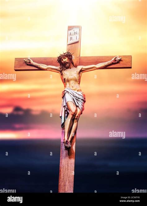 Jesus Christ crucifixion. Holy God Jesus sacrifice on cross ...