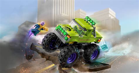 Monster truck Hulka kontra Thanos - Filmy - LEGO.pl dla dzieci