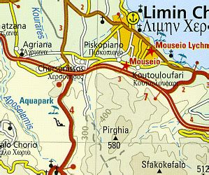 Road Map Of Crete