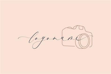 Minimalist Photography Logo Design Graphic by byemalkan · Creative Fabrica