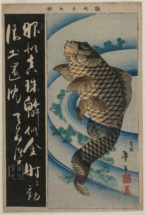 21 Gorgeous Free Japanese Woodblock Fish Prints for Art Lovers ...