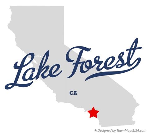 Map of Lake Forest, CA, California