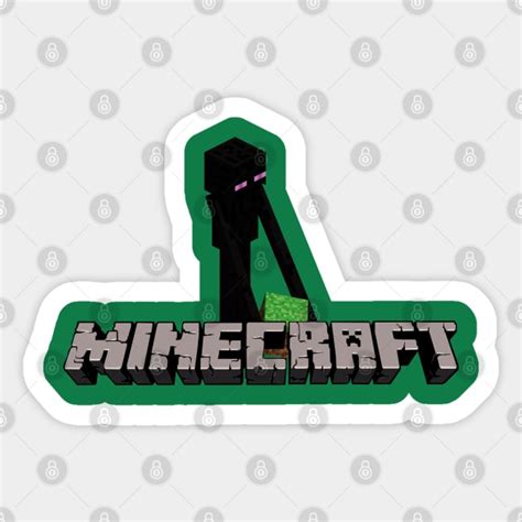 Minecraft logo enderman - Minecraft - Sticker | TeePublic