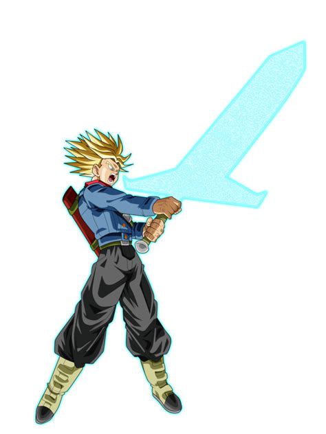 Future Trunks Super Saiyan Rage Drawing - img-pewpew