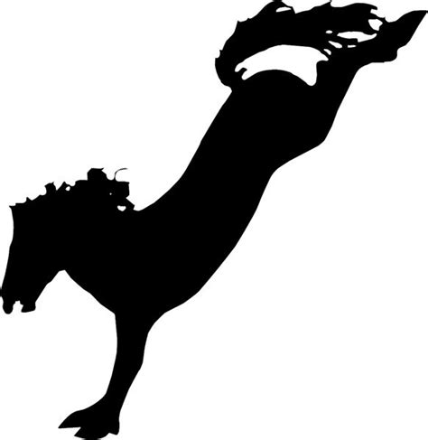 Bucking Horse Silhouette at GetDrawings | Free download