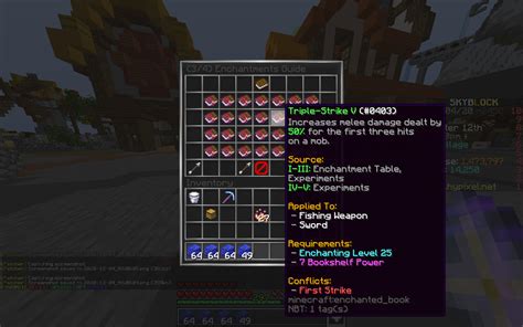 All New Skyblock Enchantments!!! (PICTURES) | Hypixel Forums