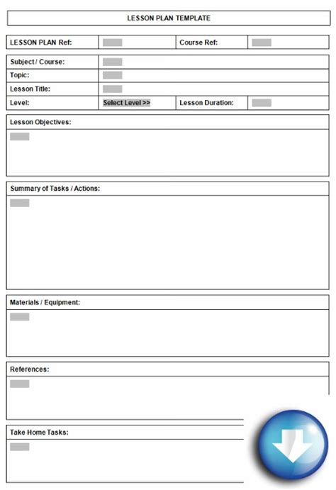 Math Lesson Plan Template Word Templates For Free Download - Riset