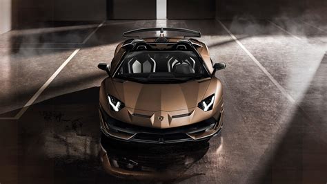 Lamborghini Aventador SVJ Roadster Front UHD 4K Wallpaper | Pixelz