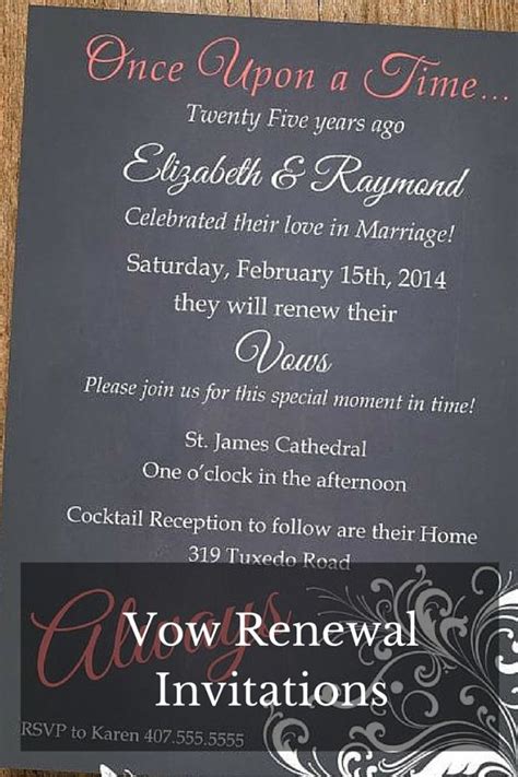 Wedding Vow Renewal Invitations - jenniemarieweddings