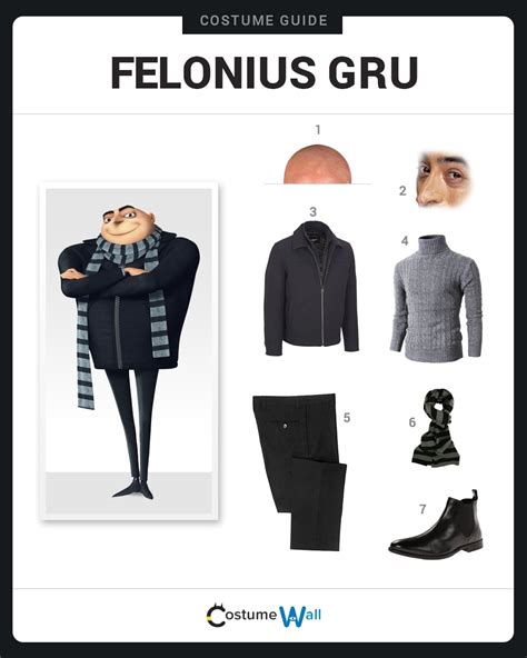 Dress Like Gru Costume DIY Outfit | Costume Wall