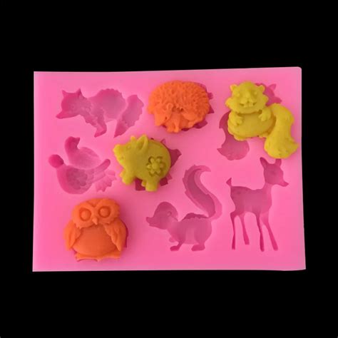 Animal Fondant Decorating Molds 3D Silicone Molds DIY Fondant Cake ...