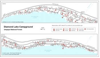 Diamond Lake Campground Map | Dakota Map