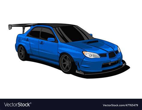 Race car widebody modified design Royalty Free Vector Image