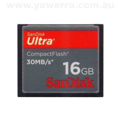 Compact Flash card, 16GB (SanDisk Ultra) | Shop - Yawarra Tiny Computers