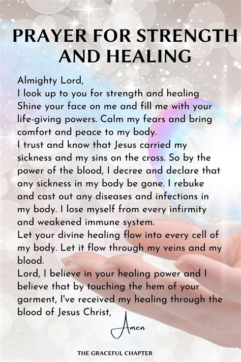 Prayer for strength and healing Short Prayer For Healing, Healing ...