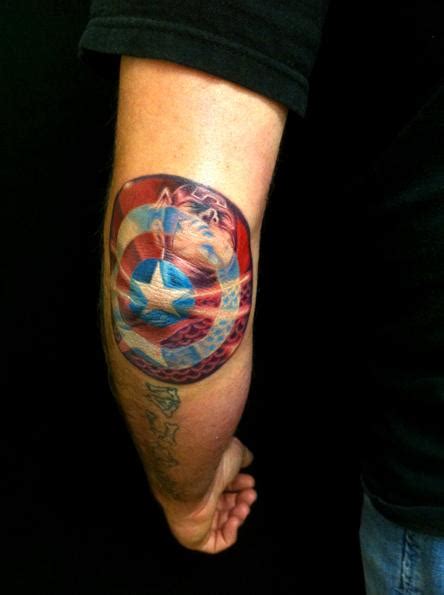 Captain America Shield by Marc Durrant: TattooNOW