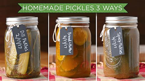 3 Ways To Make Homemade Pickles - YouTube