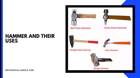 Hammer and Their Uses | Parts of Hammer | 51 Types of Hammers