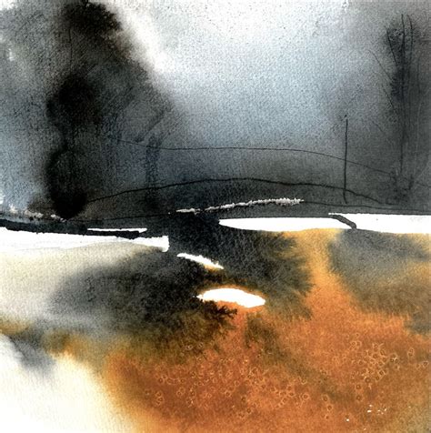 Abstract landscape watercolor | Abstract watercolor landscape ...