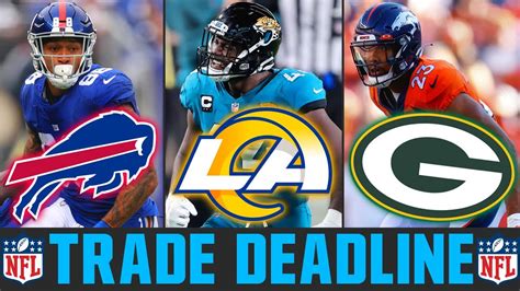 NFL TRADES That We Would LOVE To See By The 2021 Trade Deadline | NFL ...