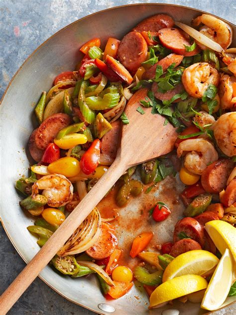 Cajun Shrimp and Sausage Stir-Fry