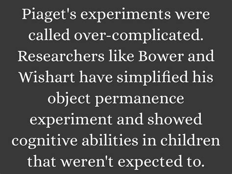 Evaluation Of Piaget's Theory by Lawrence Wilson