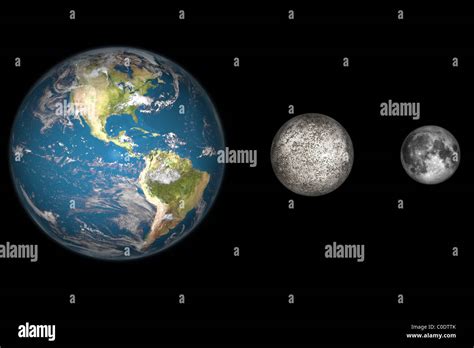 Earth And Moon To Scale