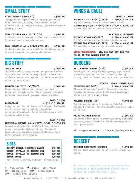 Brewdog Menu | PDF