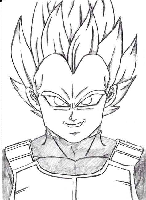 Dragon Ball Z Vegeta Drawing at GetDrawings | Free download