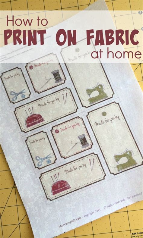 Printing on fabric at home - The Sewing Loft