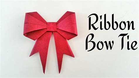 Origami Ribbon Bow at Gloria Stevens blog