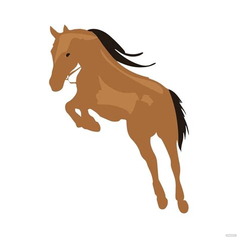 Horse Jumping Clipart in Illustrator, JPG, EPS, SVG, PNG - Download ...