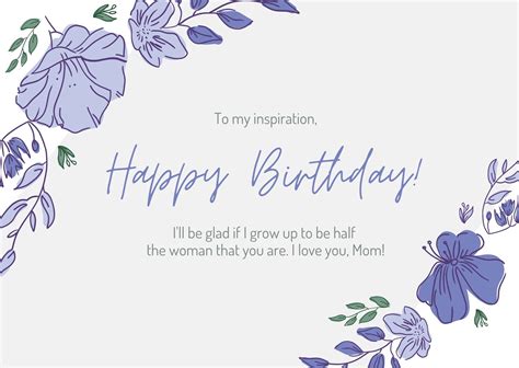 Mom Birthday Card Template – Mightyprintingdeals.com