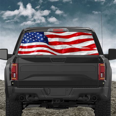 Custom Truck Rear Window 50/50 Perforated Vinyl Decal V2 – ROE Graphics ...