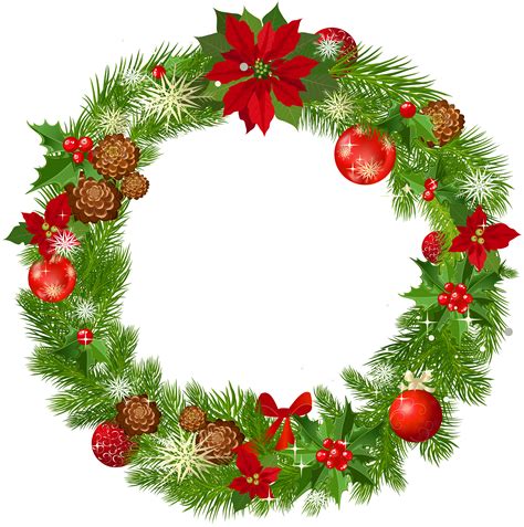 Wreath clipart christmas garland free images image - Clipartix