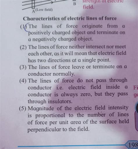 Characteristics of electric lines of force | Filo