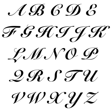 Fancy Letter Stencils Free - 10 Free PDF Printables | Printablee